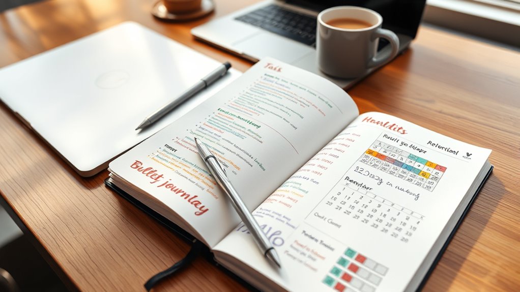 efficient bullet journal setup