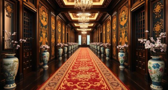 elegant palace hallway runners
