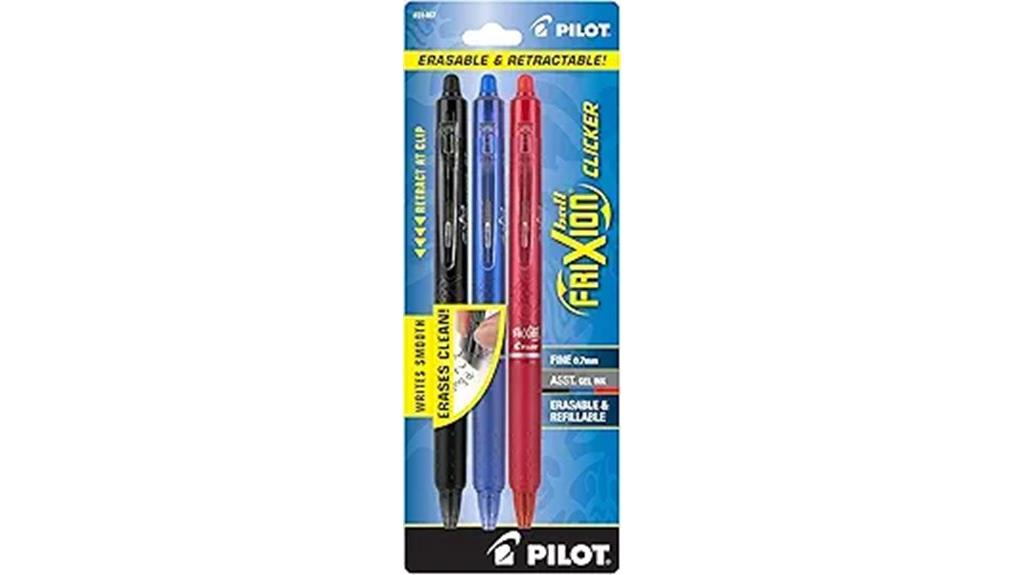 erasable gel ink pens