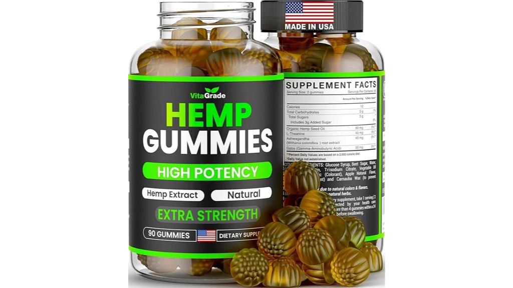 extra strength hemp gummies