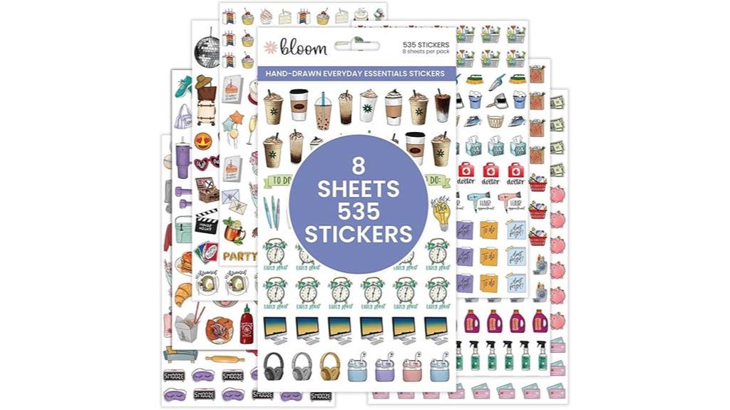 hand drawn planner stickers
