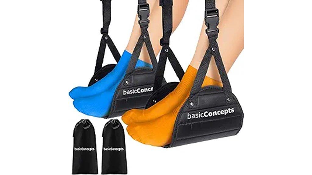 inflight foot support hammock