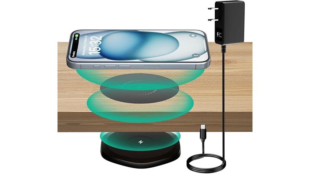 invisible wireless charging station