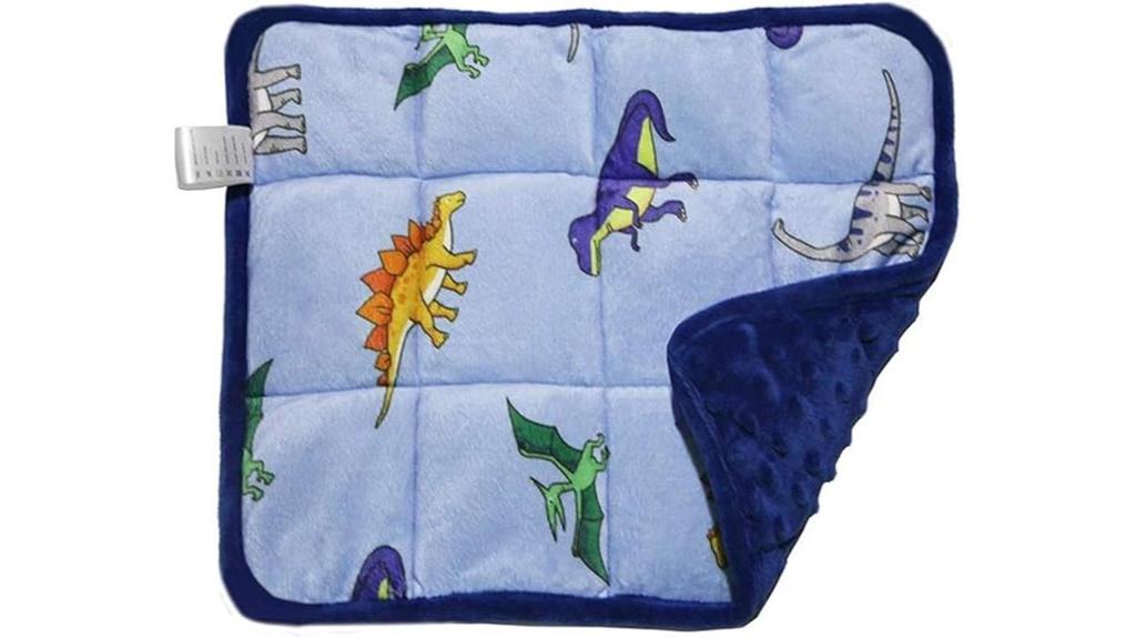 kids blue dinosaur lap pad