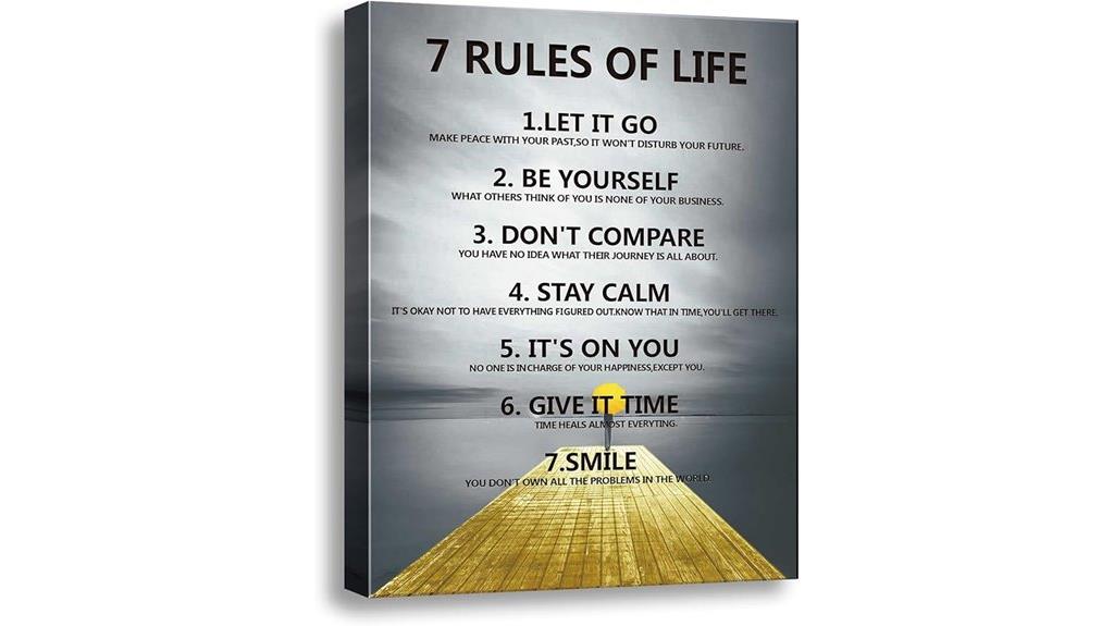 life rules wall art