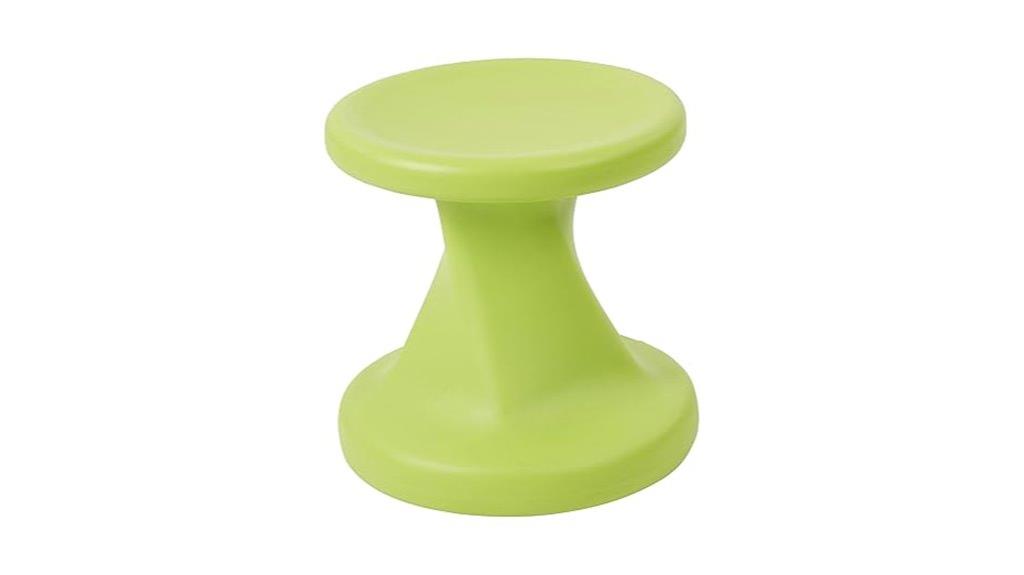 lime green wobble stool