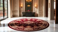 luxury foyer round rugs