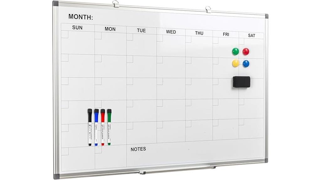 magnetic dry erase calendar