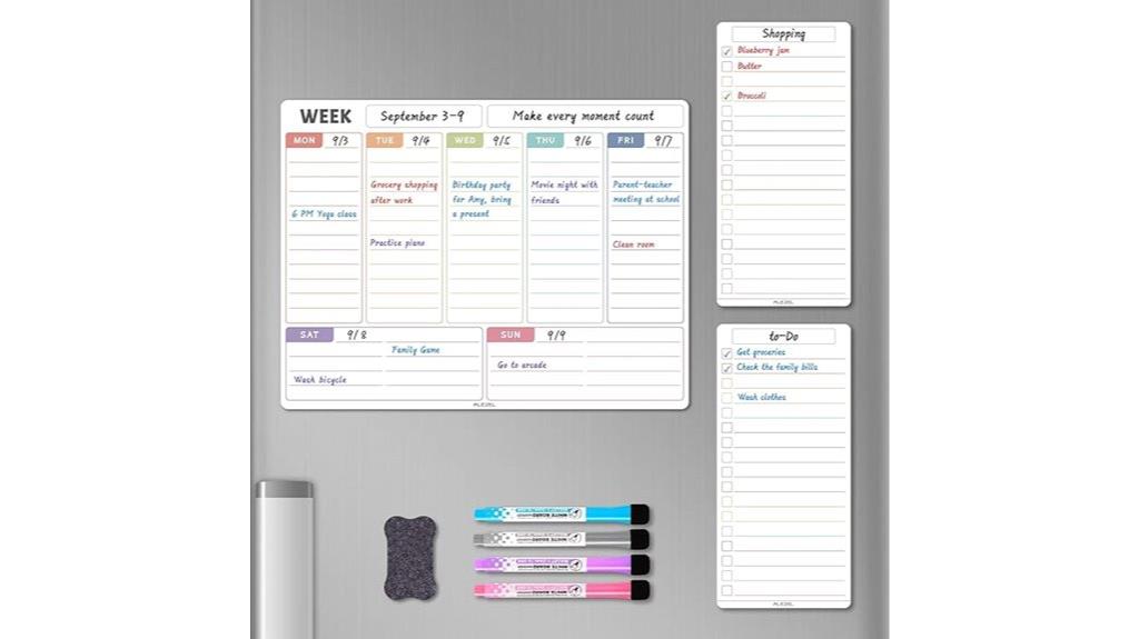 magnetic fridge calendar whiteboard