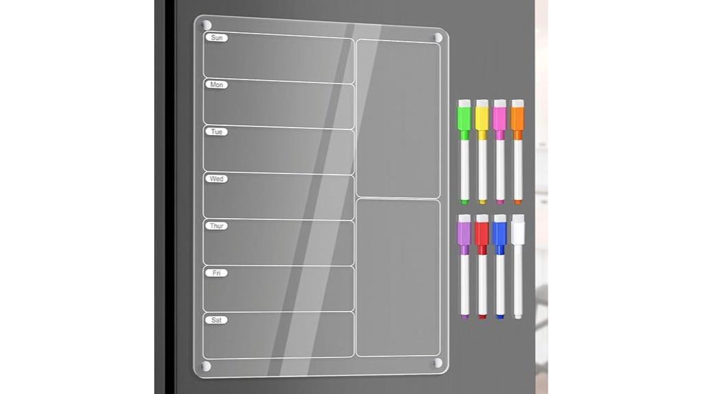 magnetic kitchen meal organizer