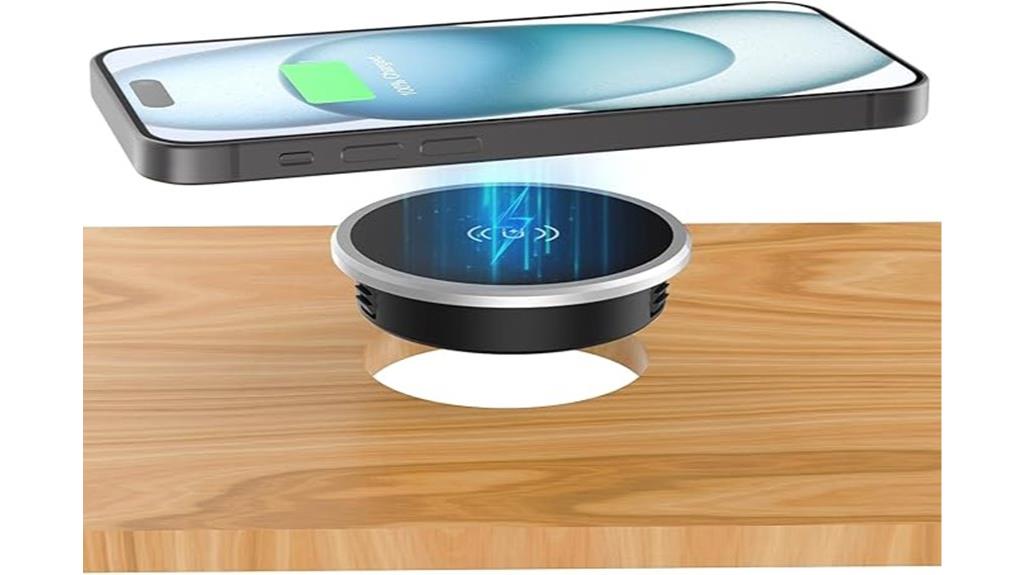 magnetic wireless desk charger