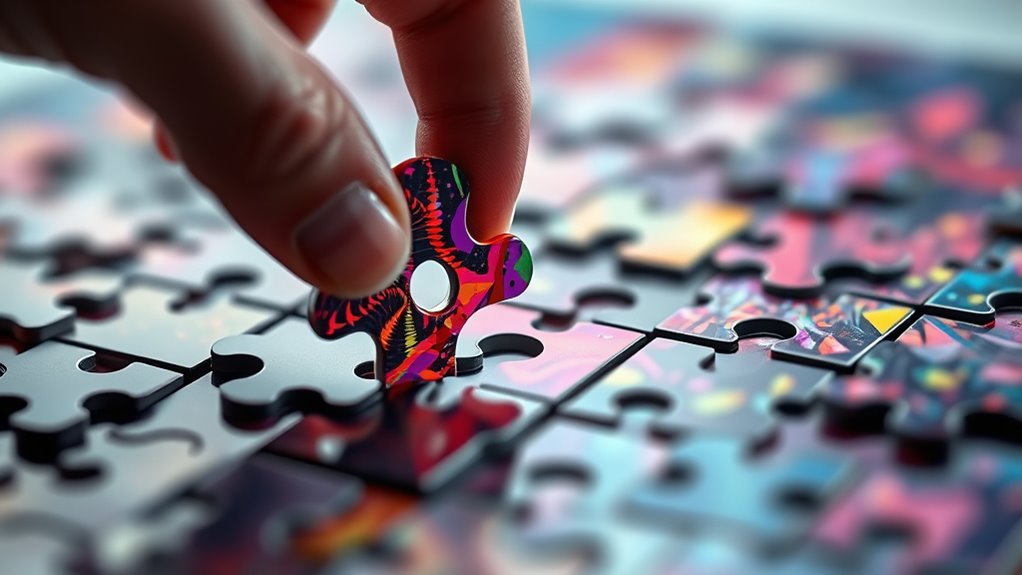 matching pieces to picture