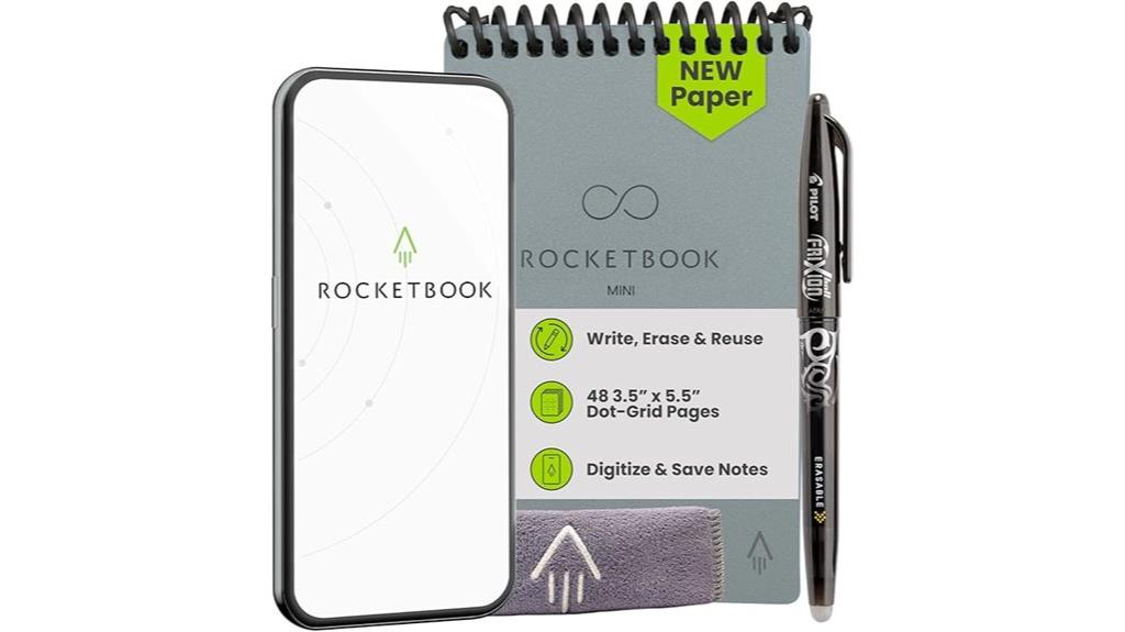 mini gray reusable notebook