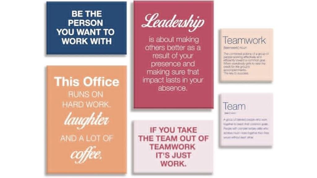 motivational teamwork wall decor