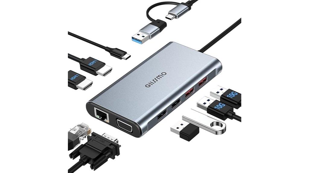 nine in one usb dock