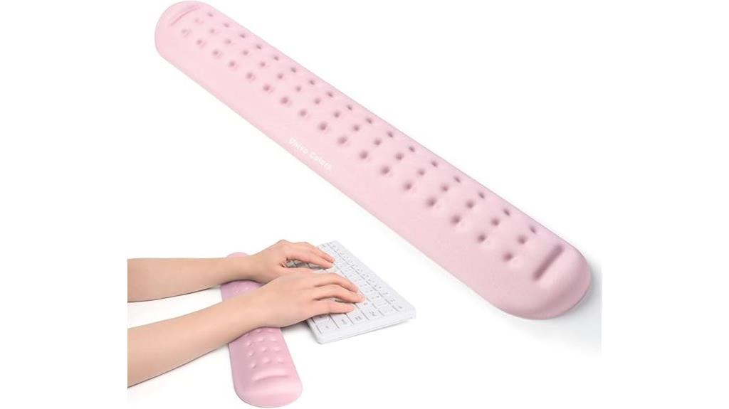 pink memory foam wrist rest