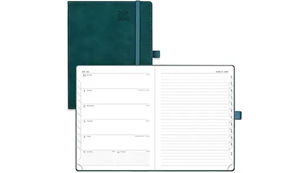 planner with calendar tabs