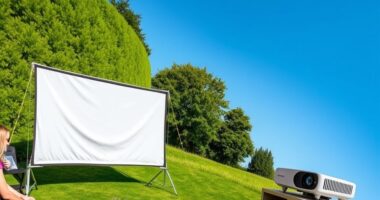 portable easy setup screens