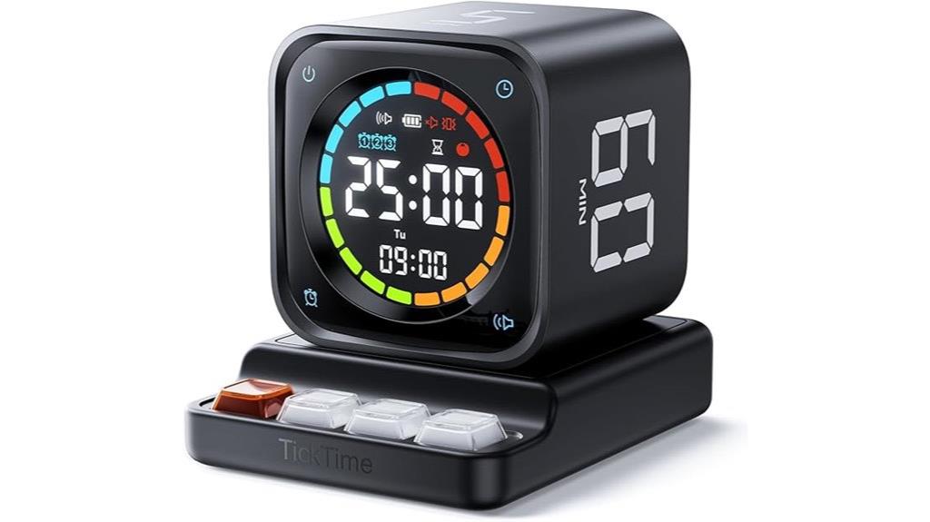portable timer cube device