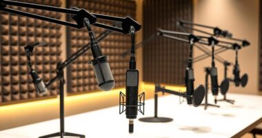professional podcasting microphone arms