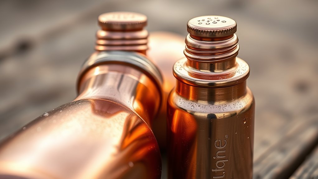 selecting pure copper bottles