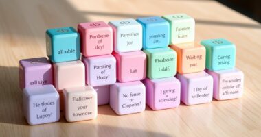 self talk affirmation cubes