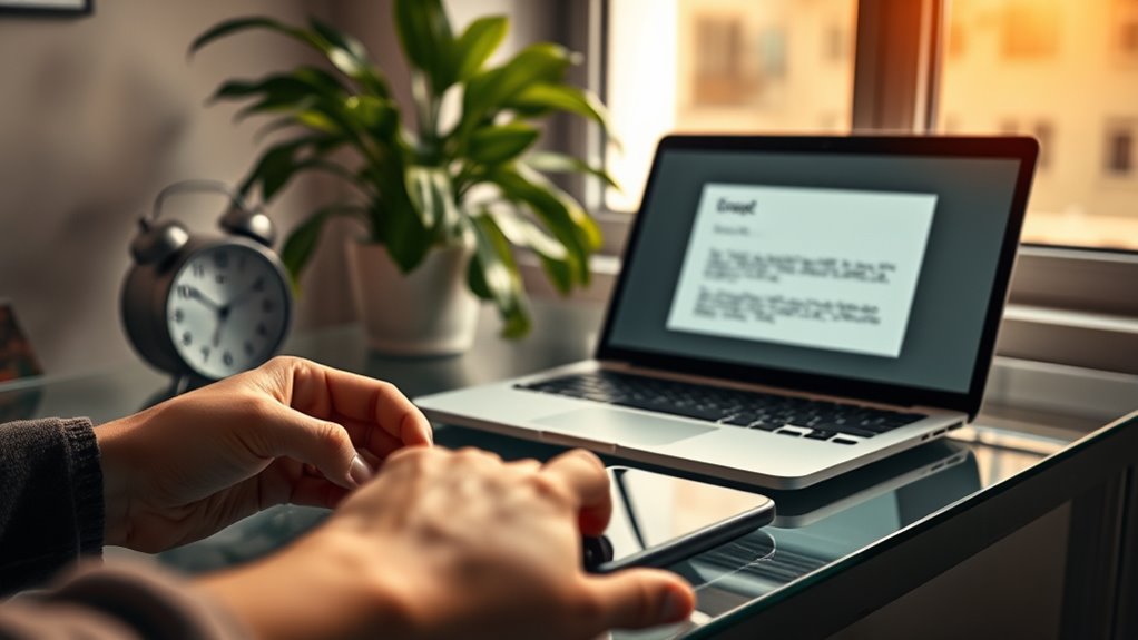 think before sending email
