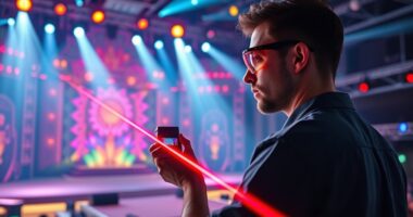 top stage laser measuring tools