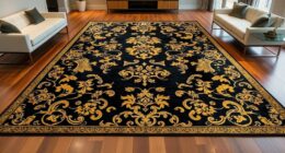 top yilong gold silk rugs