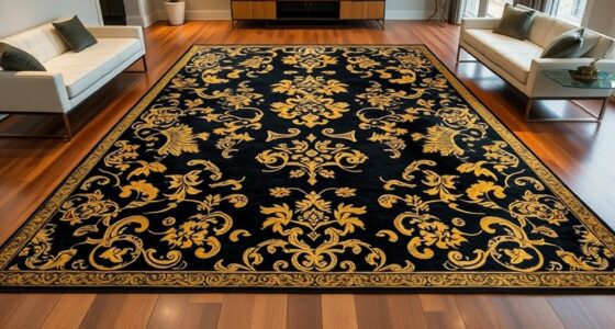 top yilong gold silk rugs