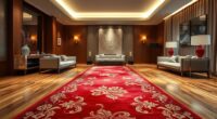 top yilong red silk rugs