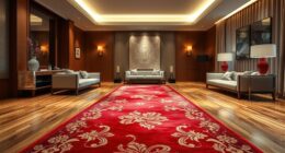 top yilong red silk rugs