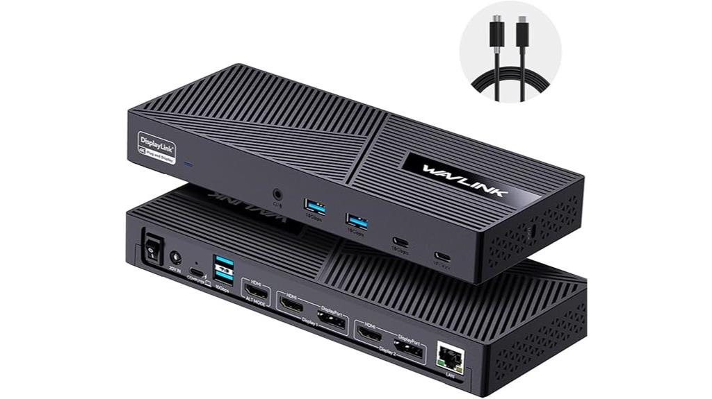usb c triple display dock