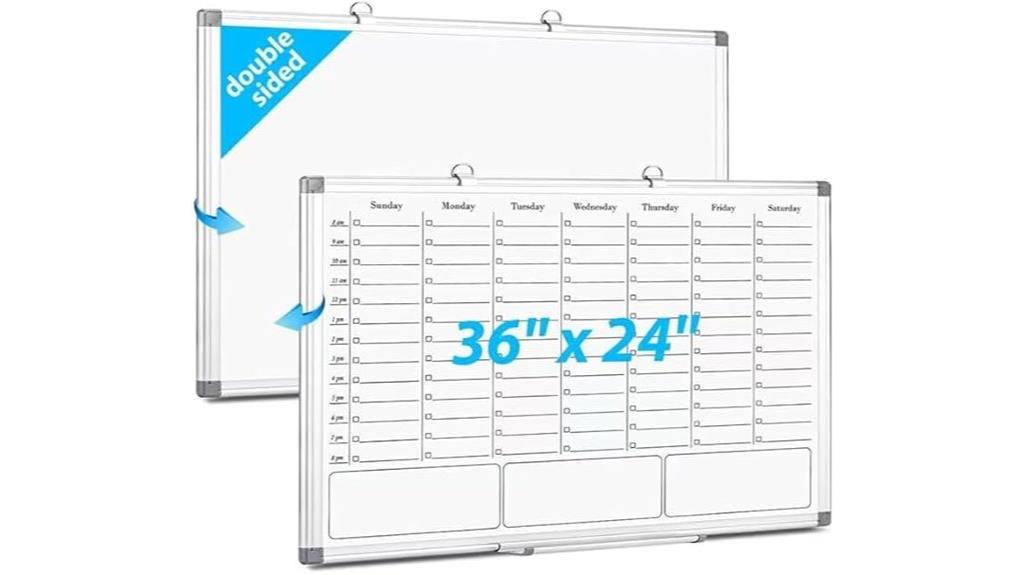wall mounted dry erase calendar