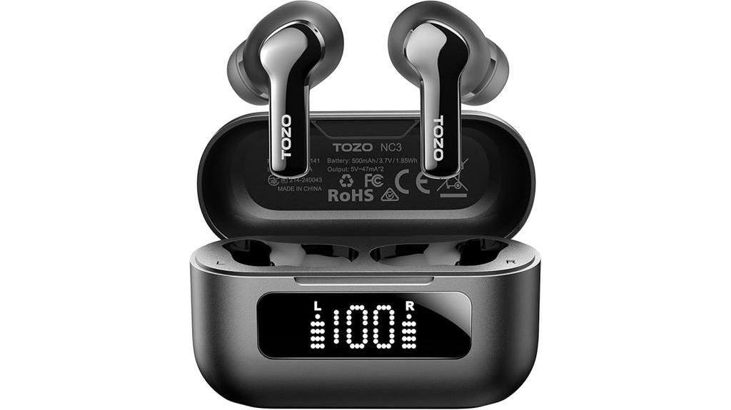waterproof wireless earbuds with noise cancellation