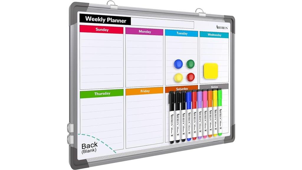weekly wall calendar