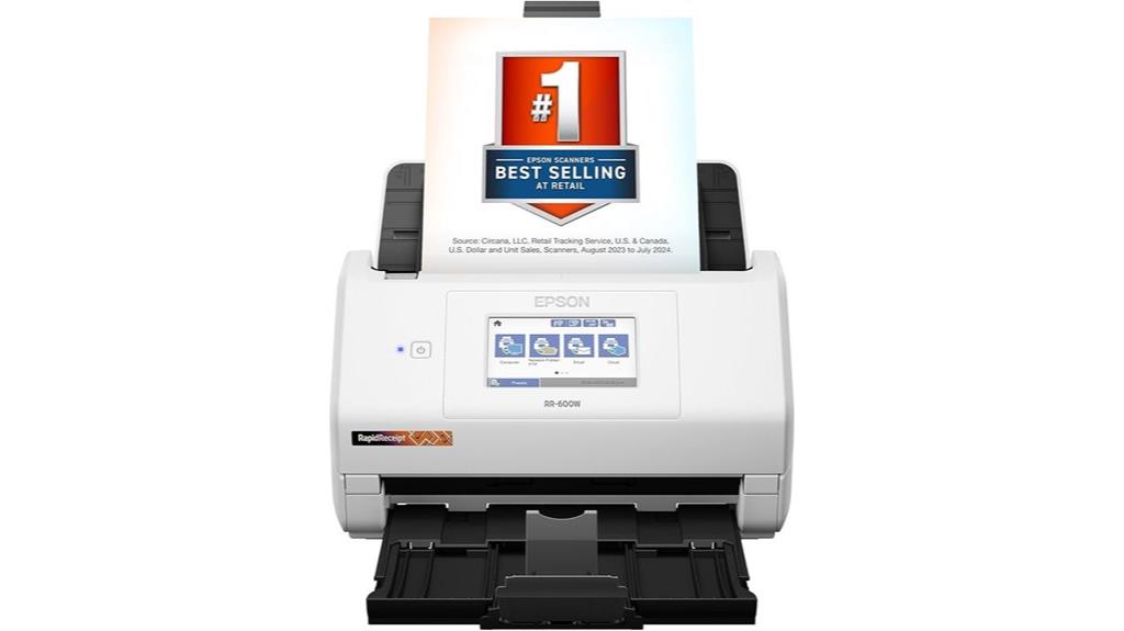 wireless receipt document scanner
