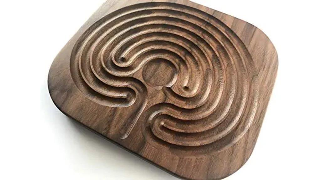 wooden meditation finger maze