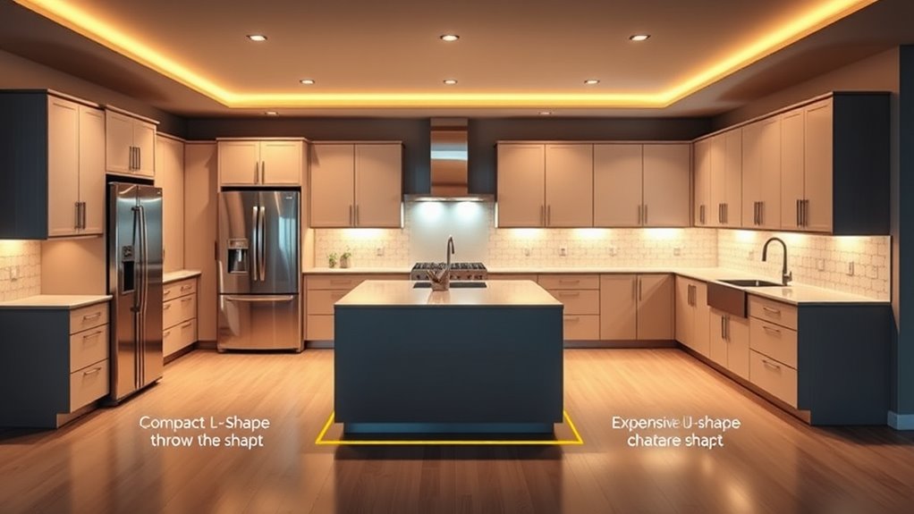 customize kitchen triangle layout