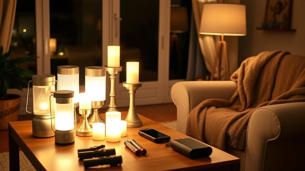 emergency lighting equipment ready