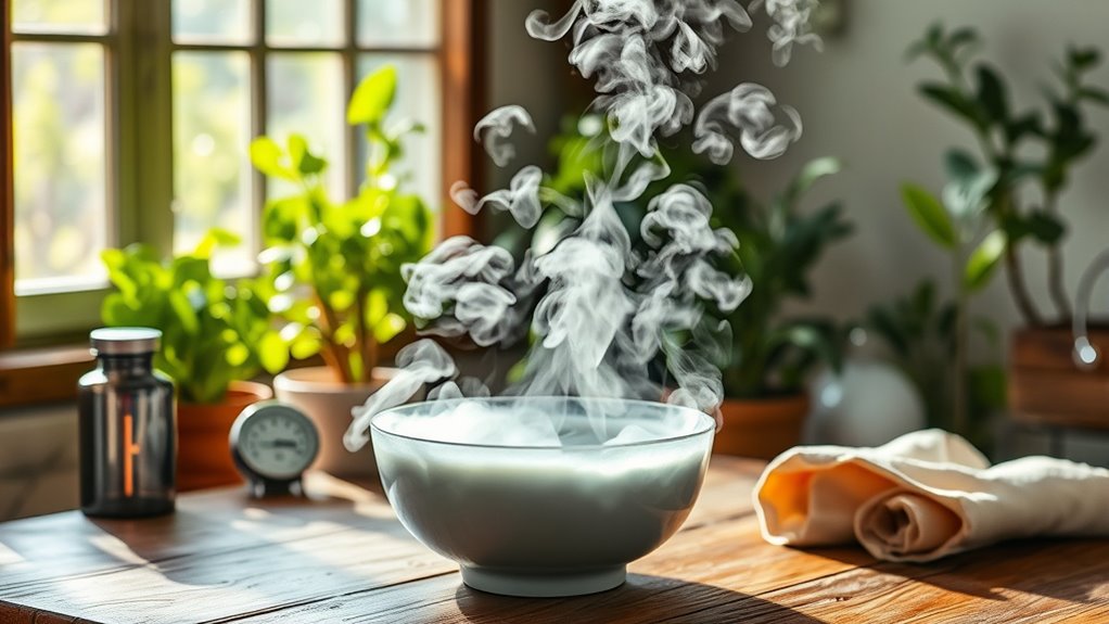 ensure safe steam inhalation