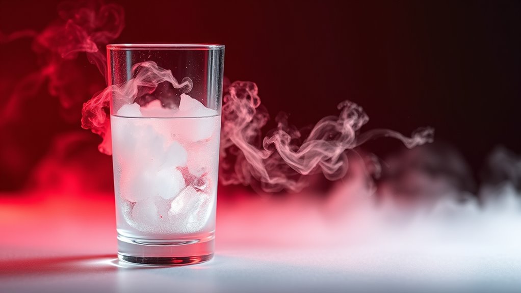 gas molecules spread out