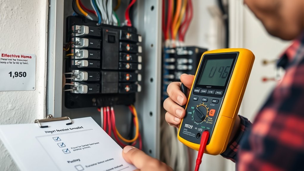 inspect wiring and panels