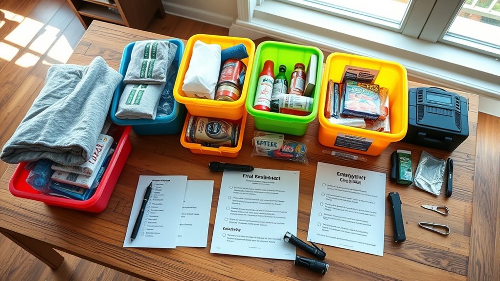 organize and label supplies
