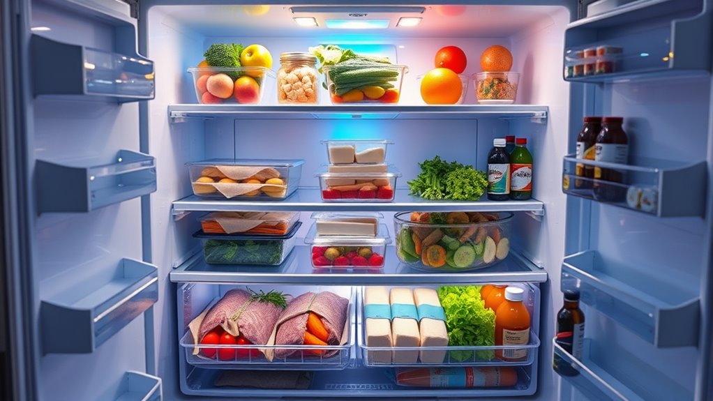 organize by fridge zones