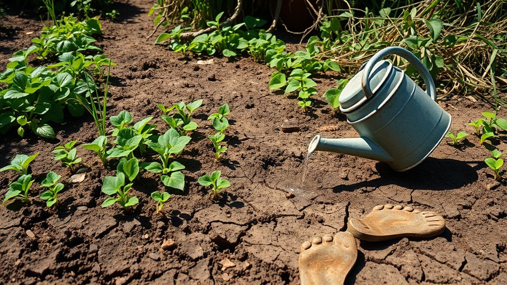 proper plant spacing and watering