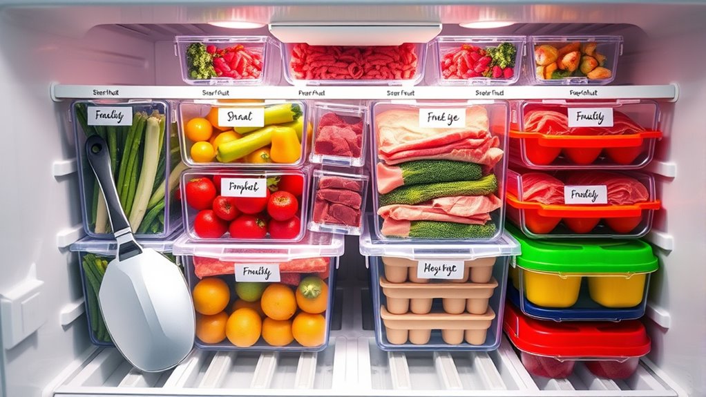 regular freezer organization routines