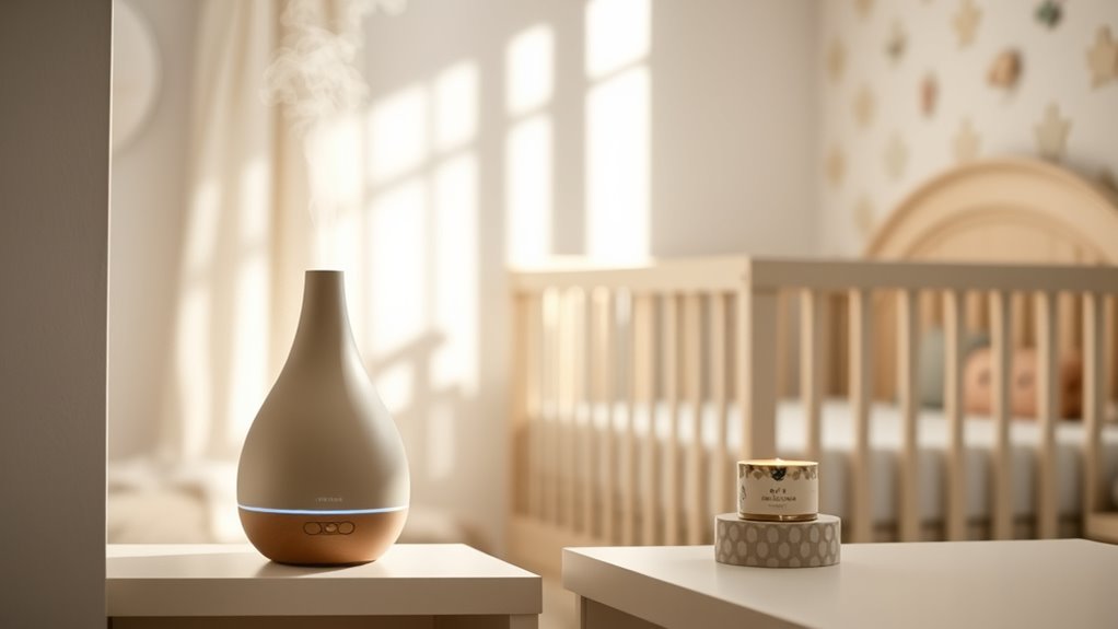 safe diffuser and candle placement