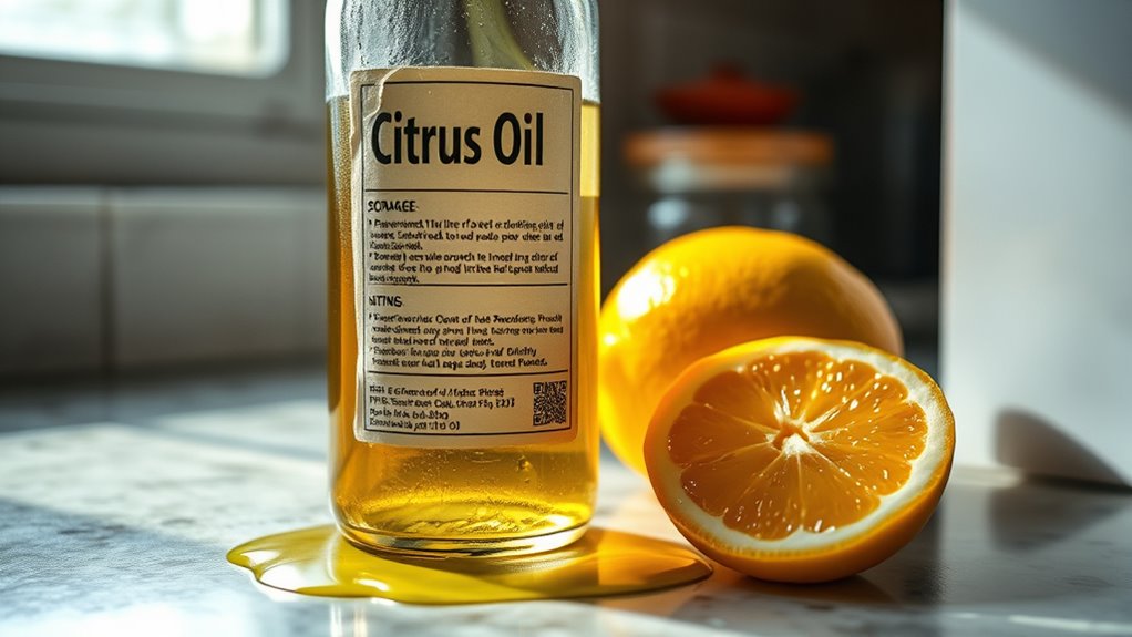 store citrus oils safely