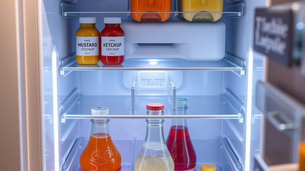 store condiments beverages properly